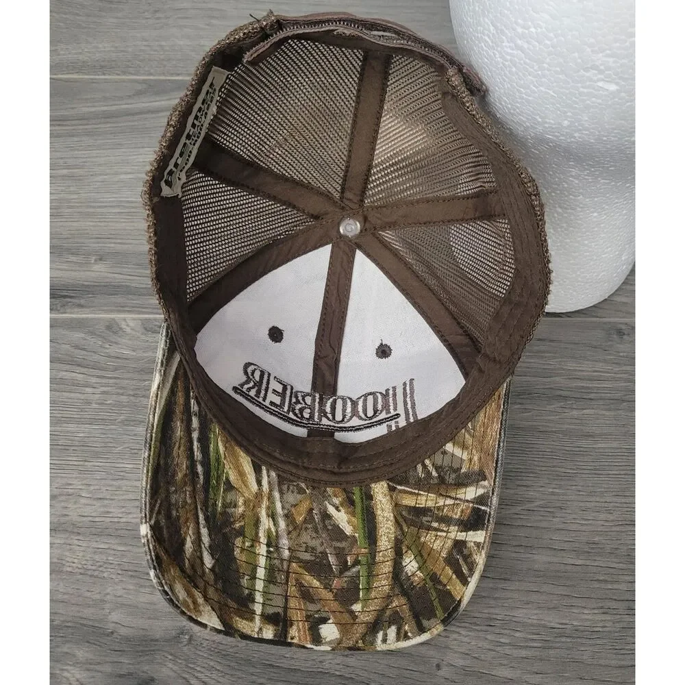Bretmor Headwear Mens Hoober Camouflage Trucker Strapback Hat American Flag